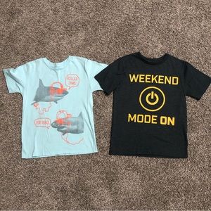 2 Children’s Place Graphic T-shirts sz M 7/8.